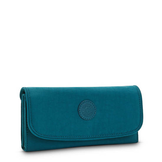 Kipling Money Land Snap Portefeuille Turquoise | België 1426WN